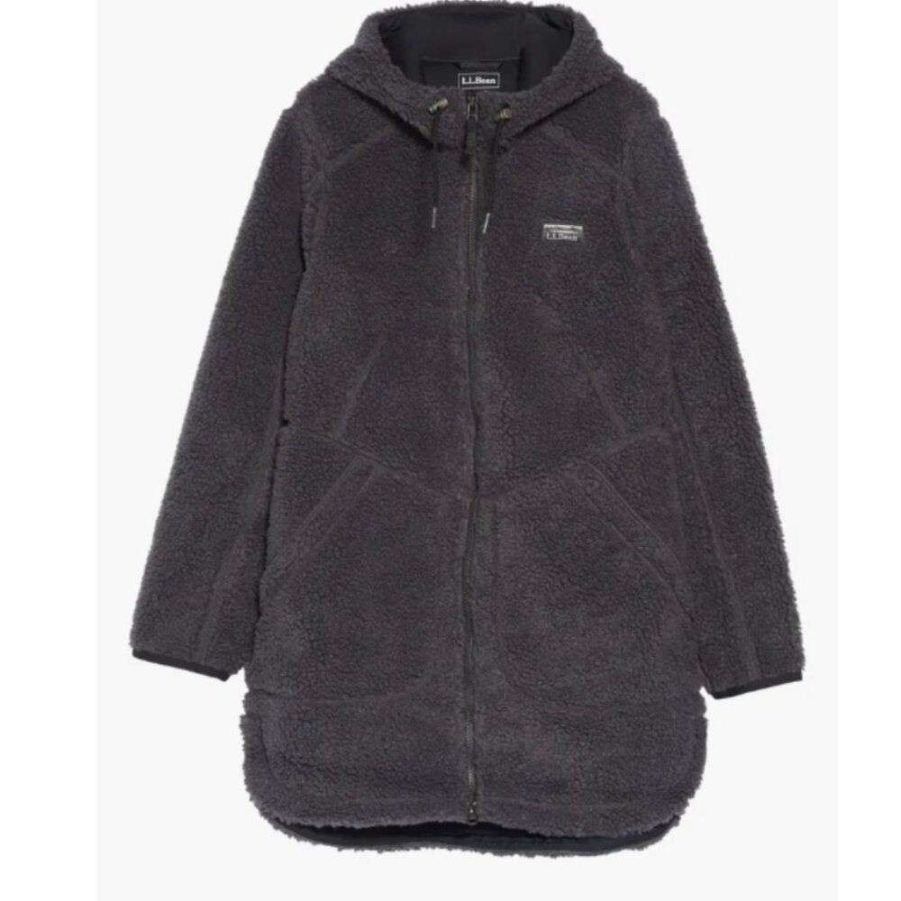 NEW L.L.Bean Mountain Windproof High Pile Fleece Coat Size M#2086 - Picture 4 of 10